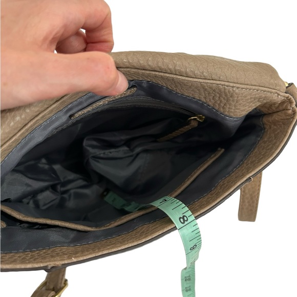 Max Studio Taupe Shoulder Crossbody Bag - Picture 11 of 15